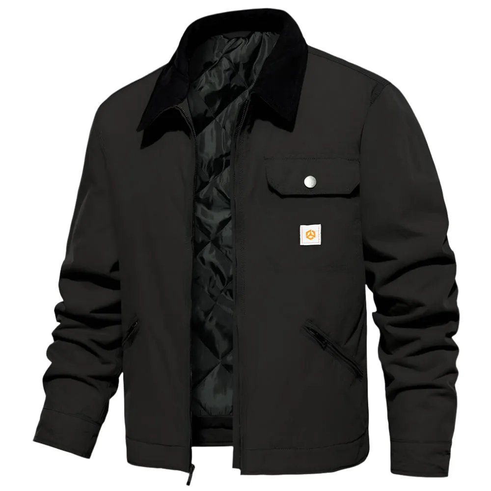 Lined Cargo Work Jacket | ELIJAH