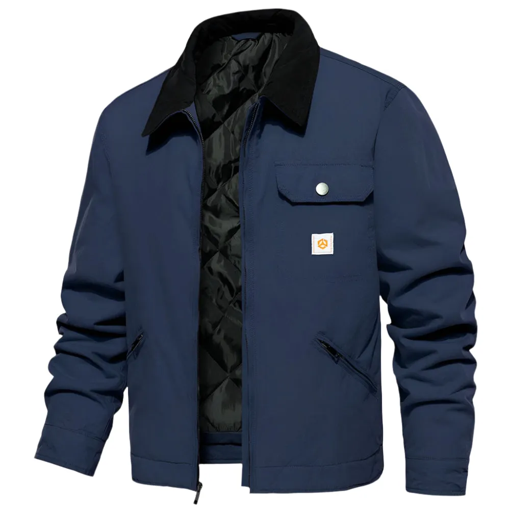 Lined Cargo Work Jacket | ELIJAH