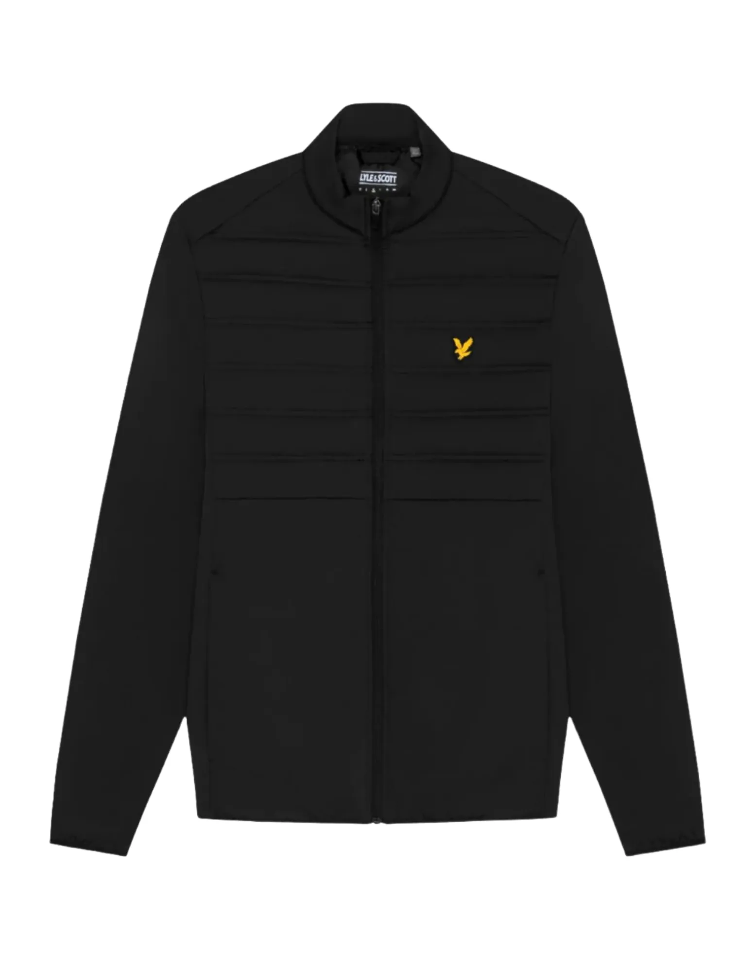 Lyle & Scott Hybrid Baffle Jacket in Jet Black