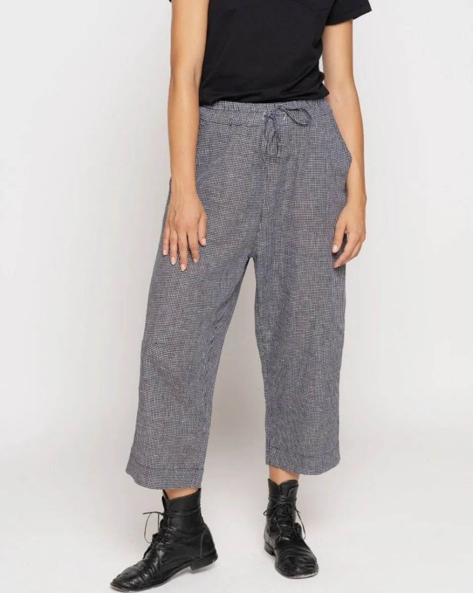 Micro Checker Drawstring Culottes