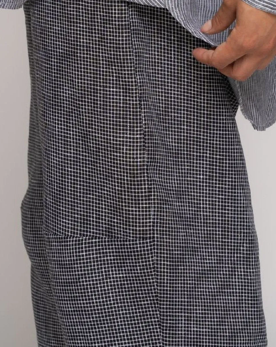 Micro Checker Drawstring Culottes