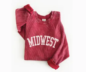 Midwest Thermal Vintage Pullover- Red