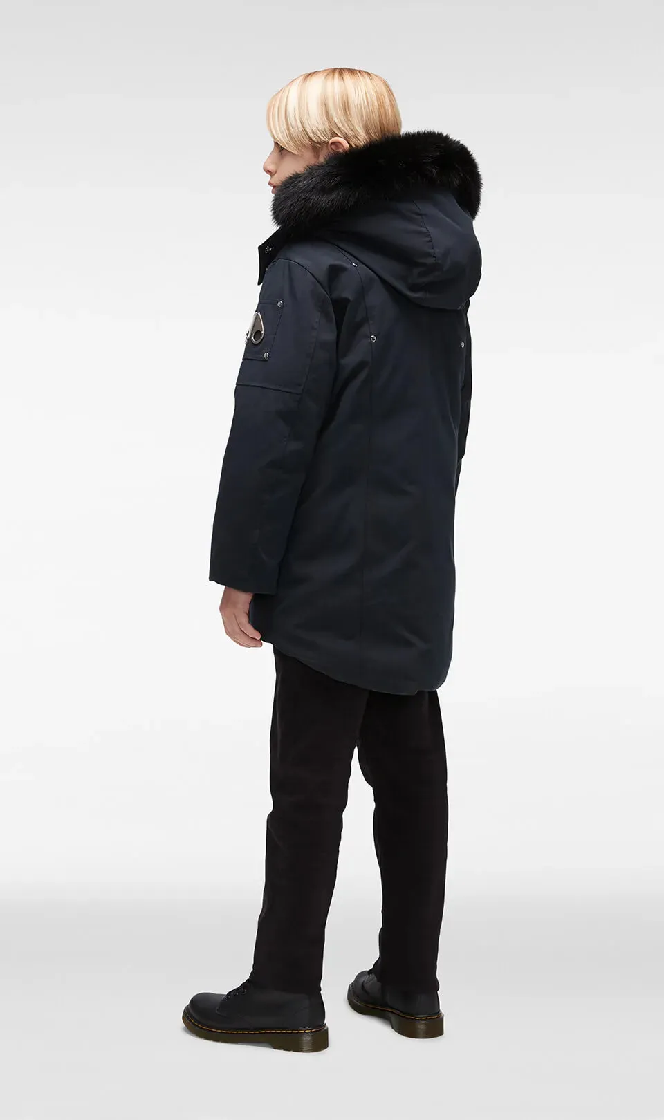 Moose Knuckles Navy With Black Unisex Parka