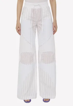 Motorcycle Wide-Leg Pants