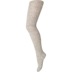 MP 128 Wool Rib Tights 202 Light Brown Melange