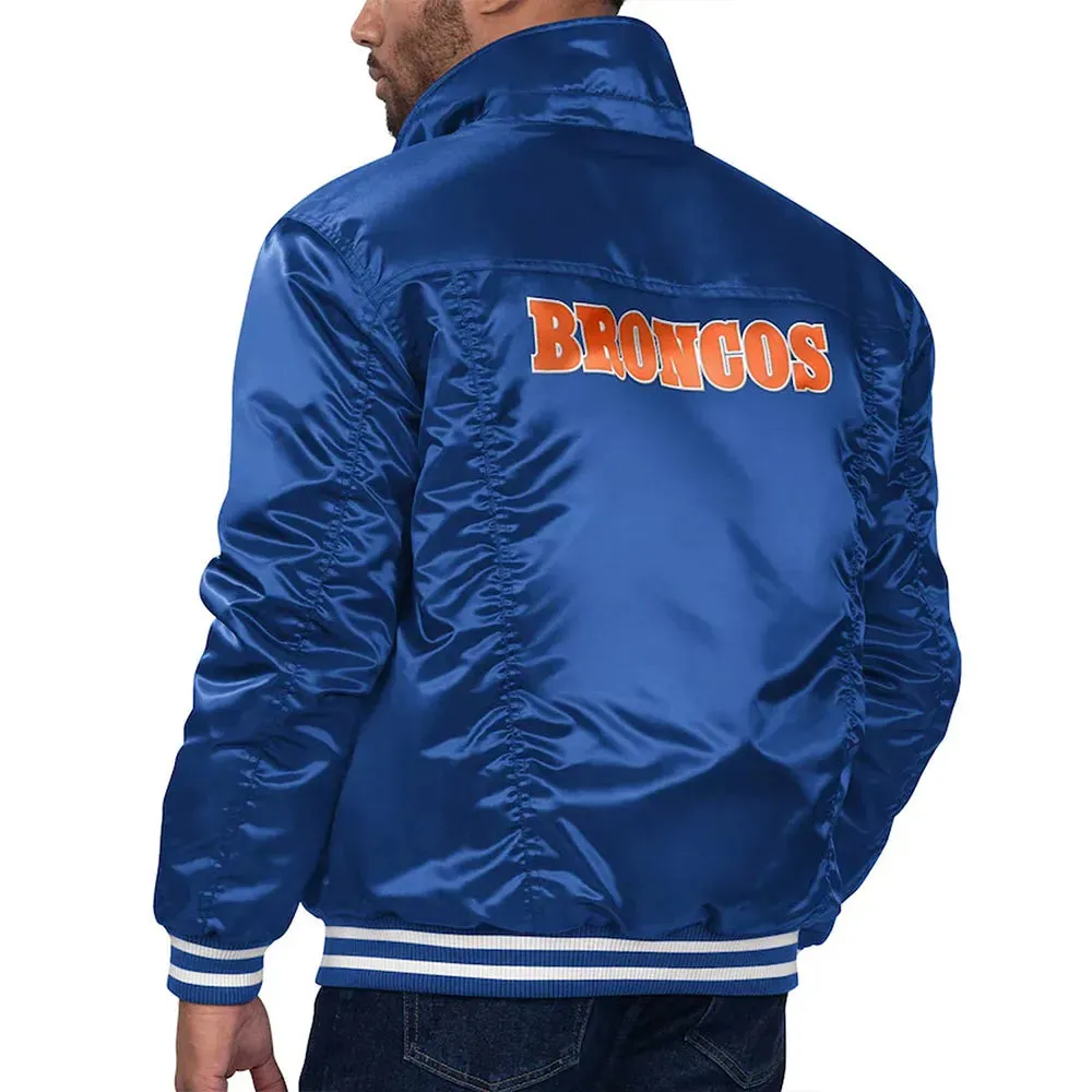 NFL Denver Broncos Satin Jacket Men and Women