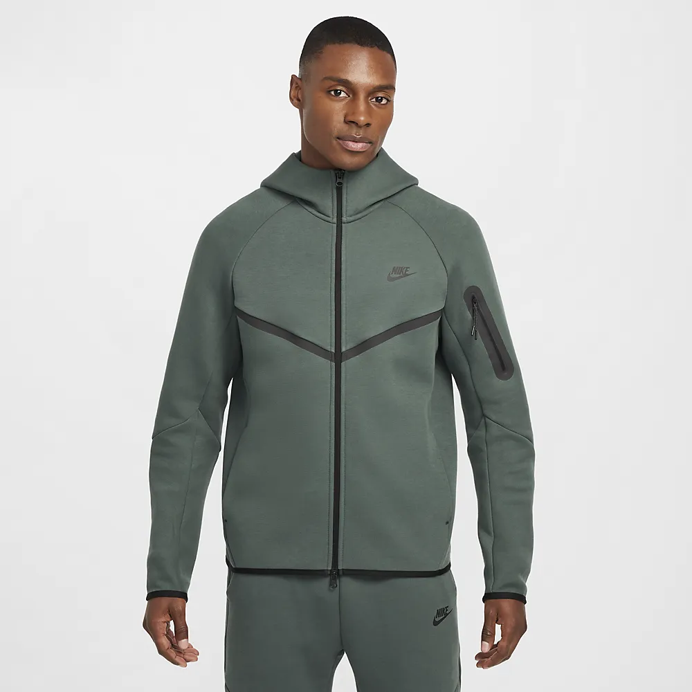Nike Tech Full-Zip Windrunner Hoodie Vintage Green