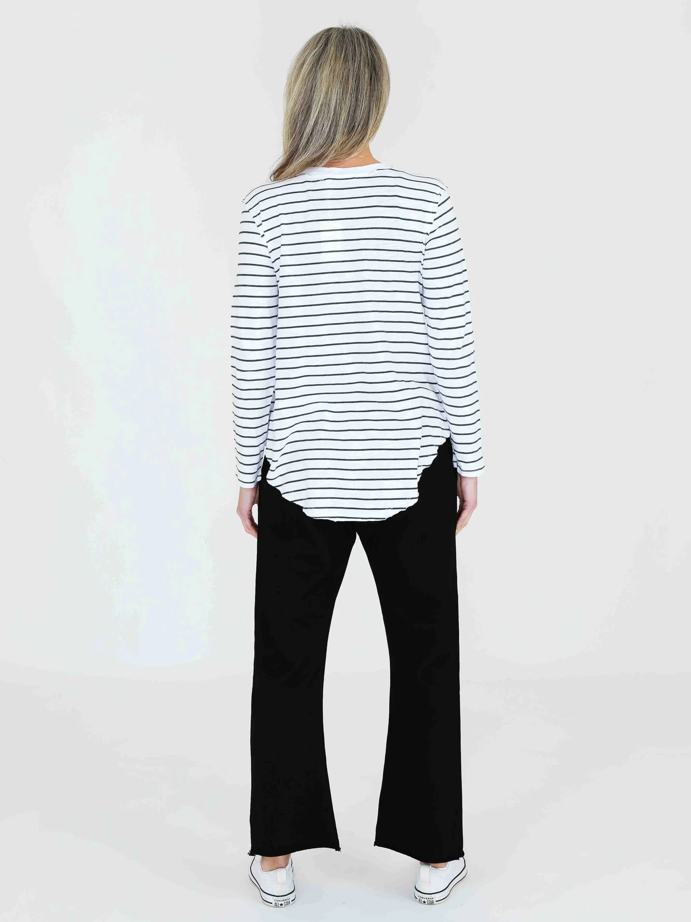 Nora Long Sleeve V Neck Tee