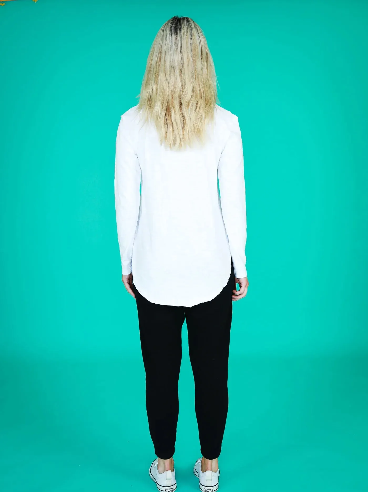 Nora Long Sleeve V Neck Tee