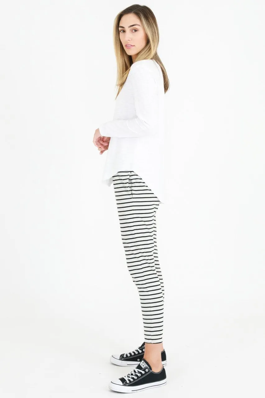 Nora Long Sleeve V Neck Tee
