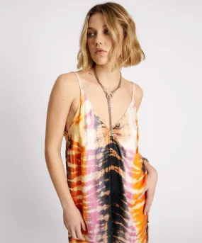 One Teaspoon Make Waves Hand Dyed Satin Slip Dress