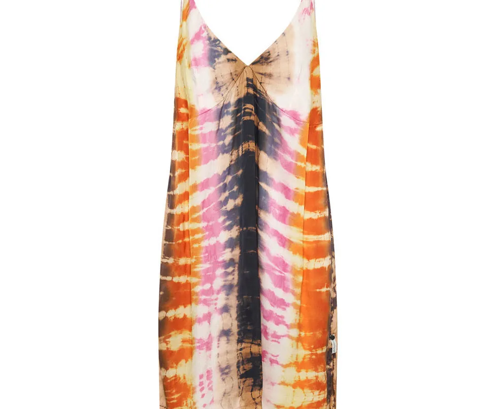 One Teaspoon Make Waves Hand Dyed Satin Slip Dress