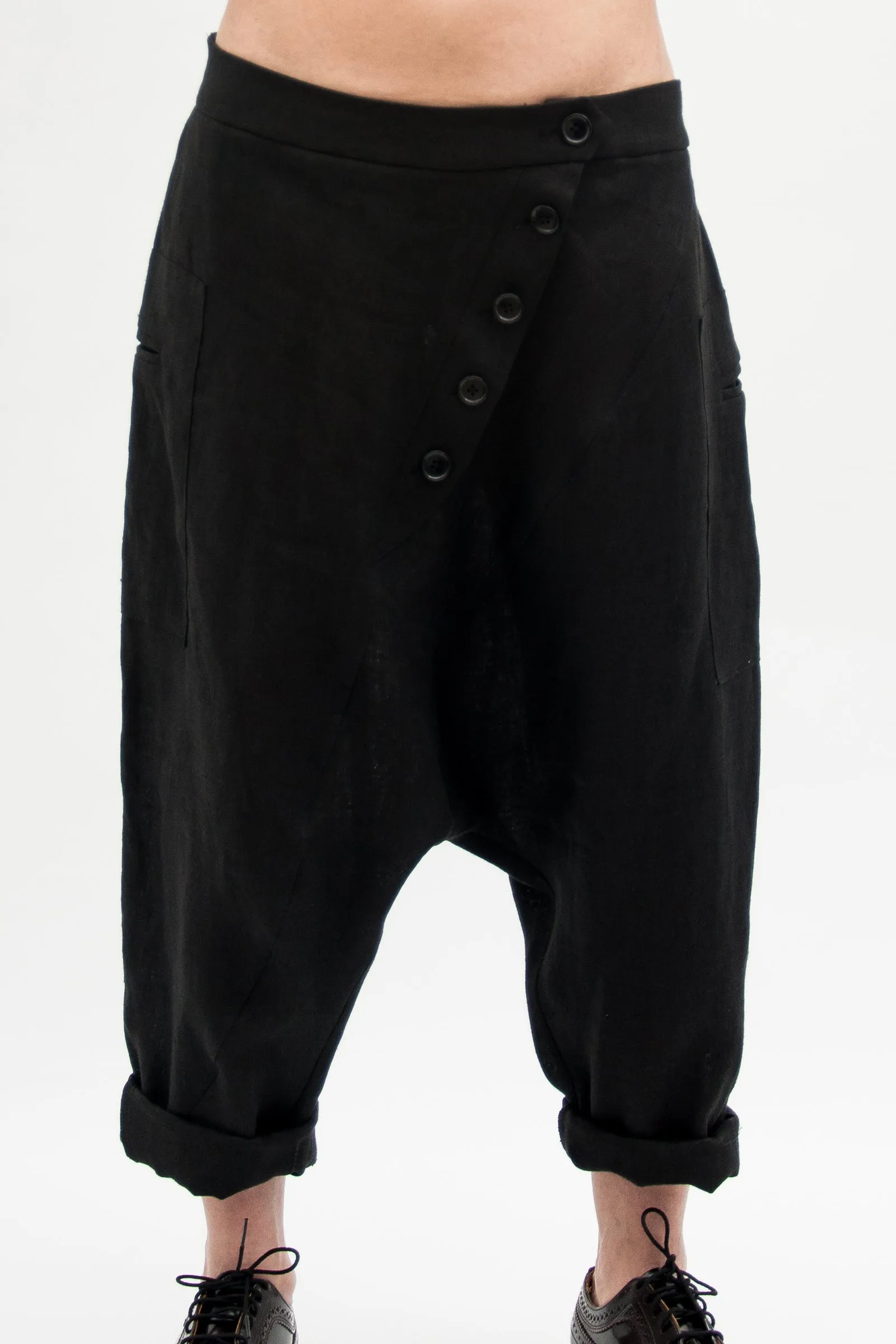 Organic Linen Harem Pants