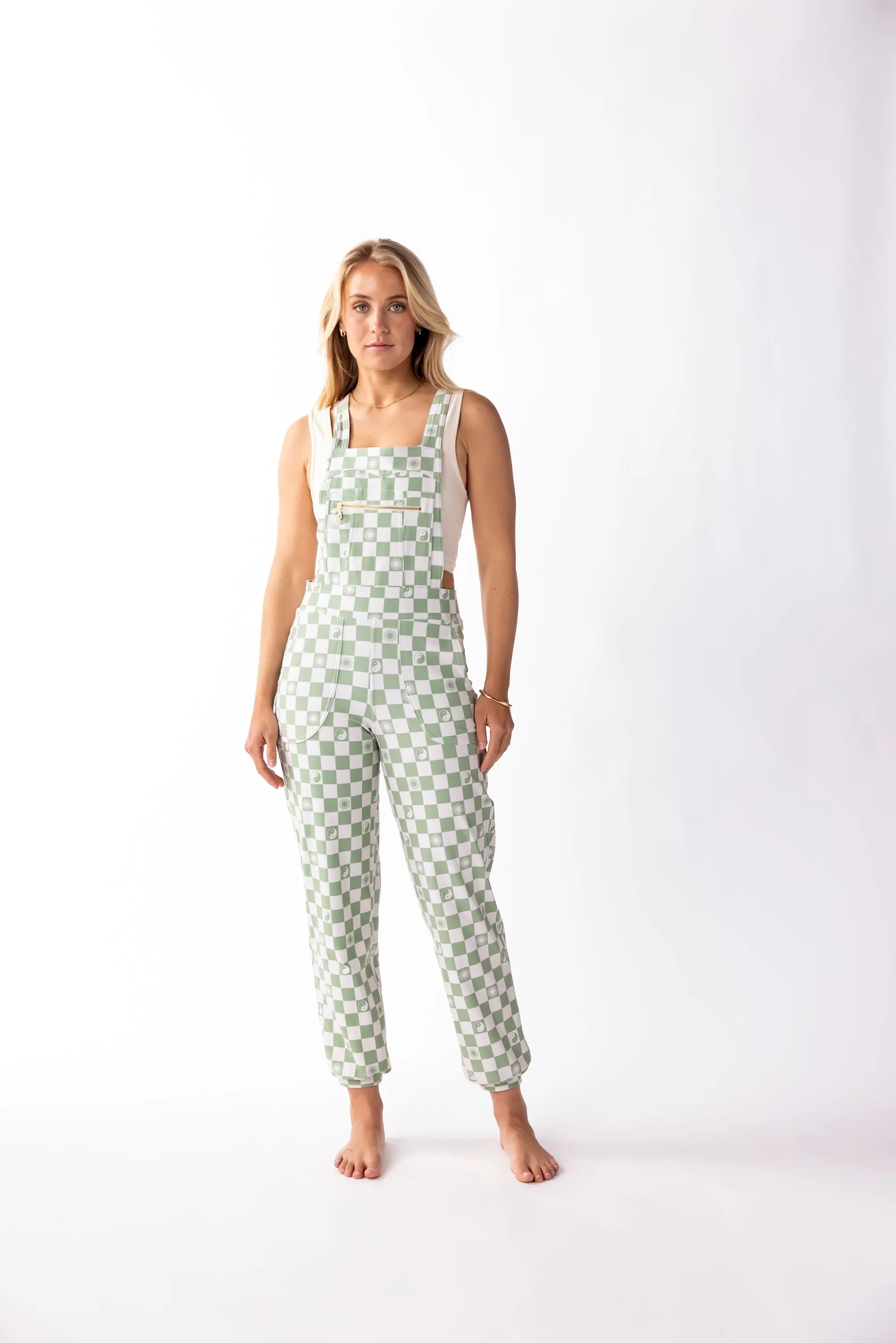 Overall Jumpsuit - Checkered