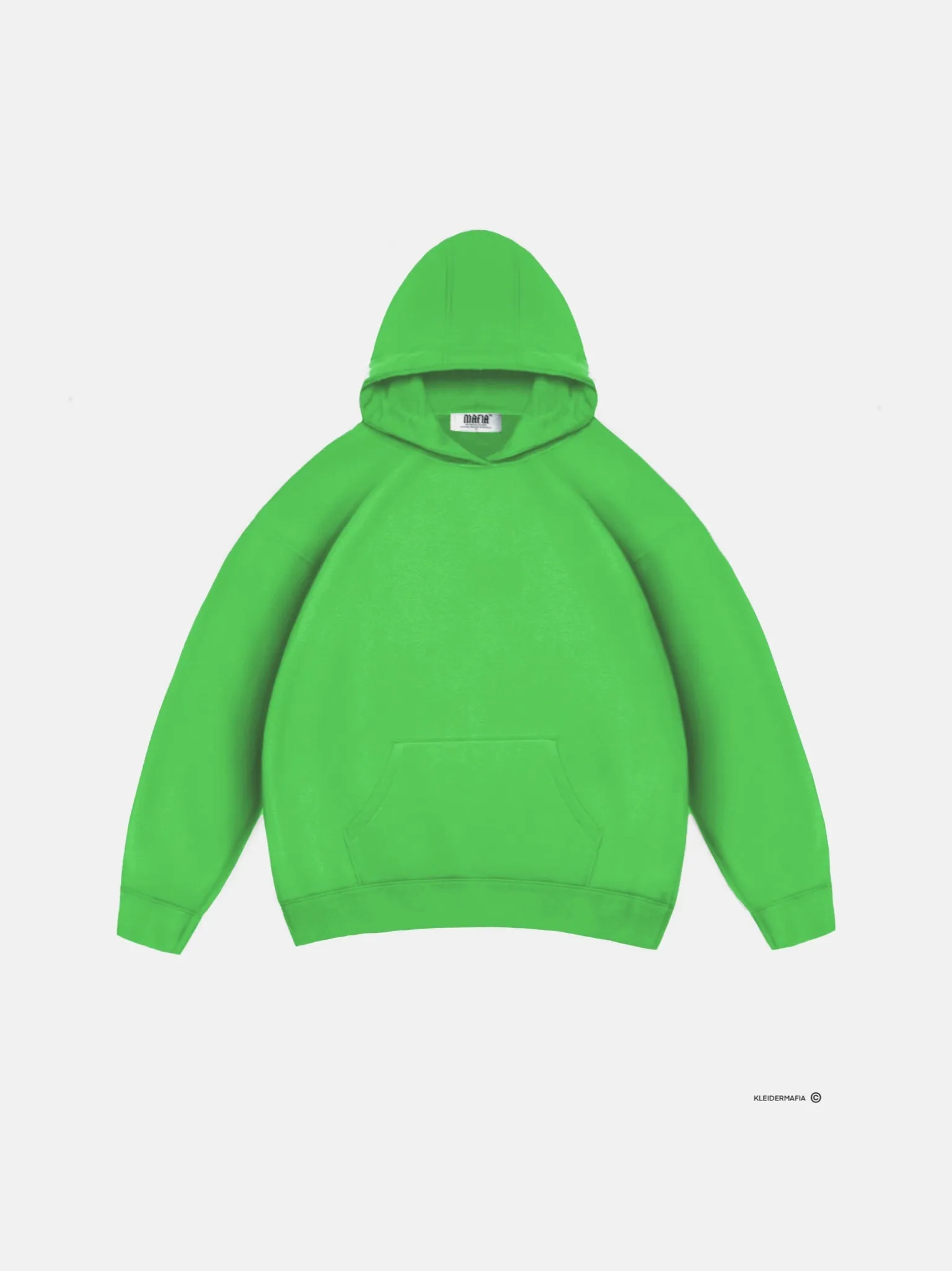 Oversize Basic Hoodie - Neon Slime