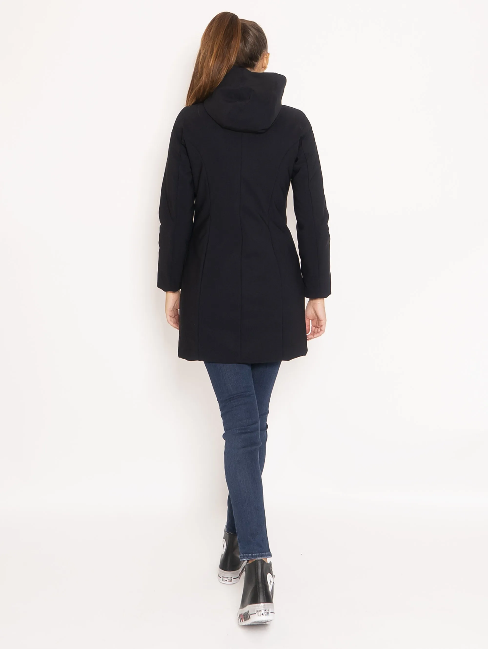 Parka con Cappuccio - Nero