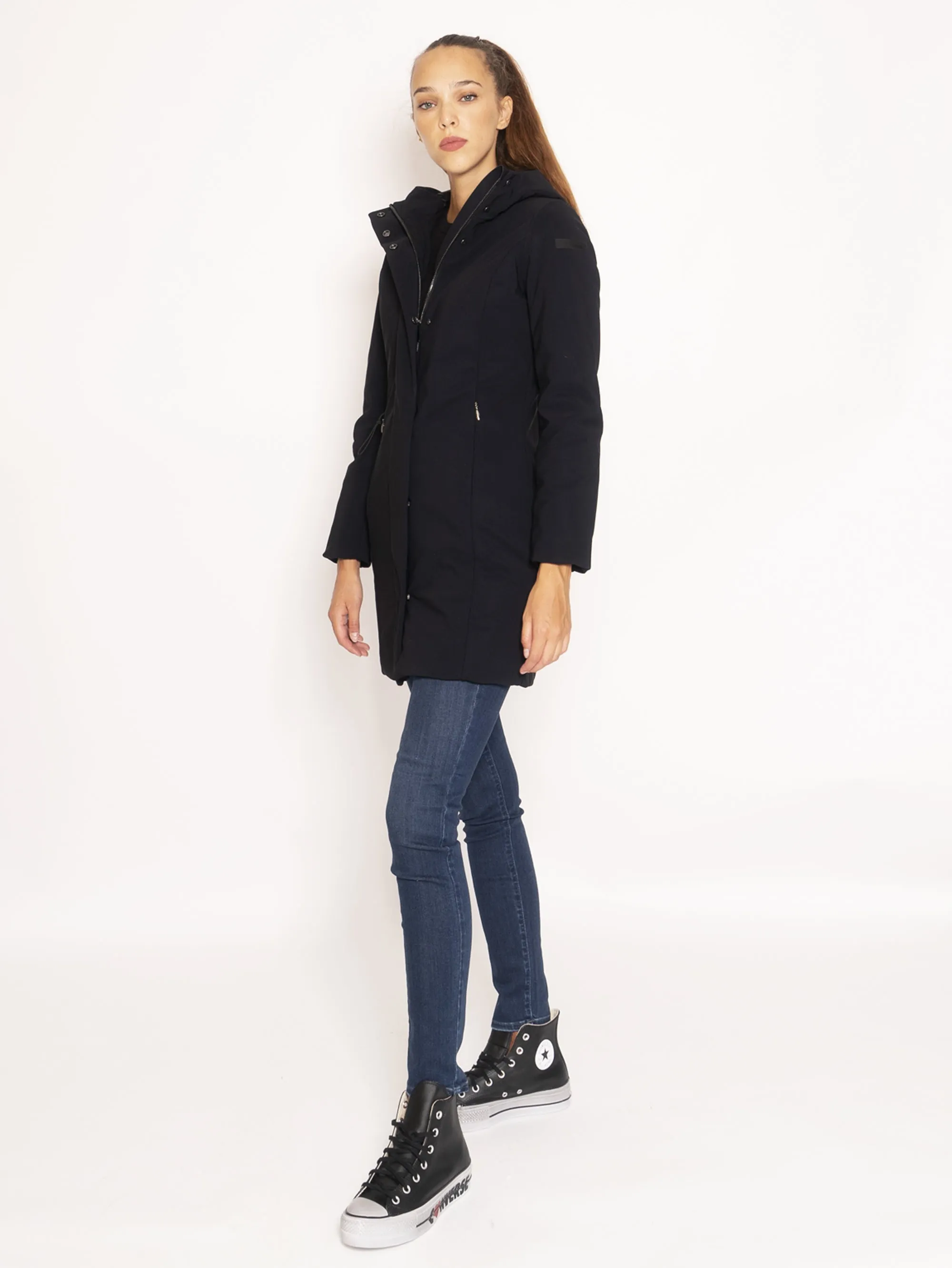 Parka con Cappuccio - Nero