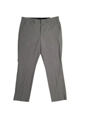 Perry Ellis Portfolio Mens Slim fit Dress Pants 38 / 30 Grey Check Stretch
