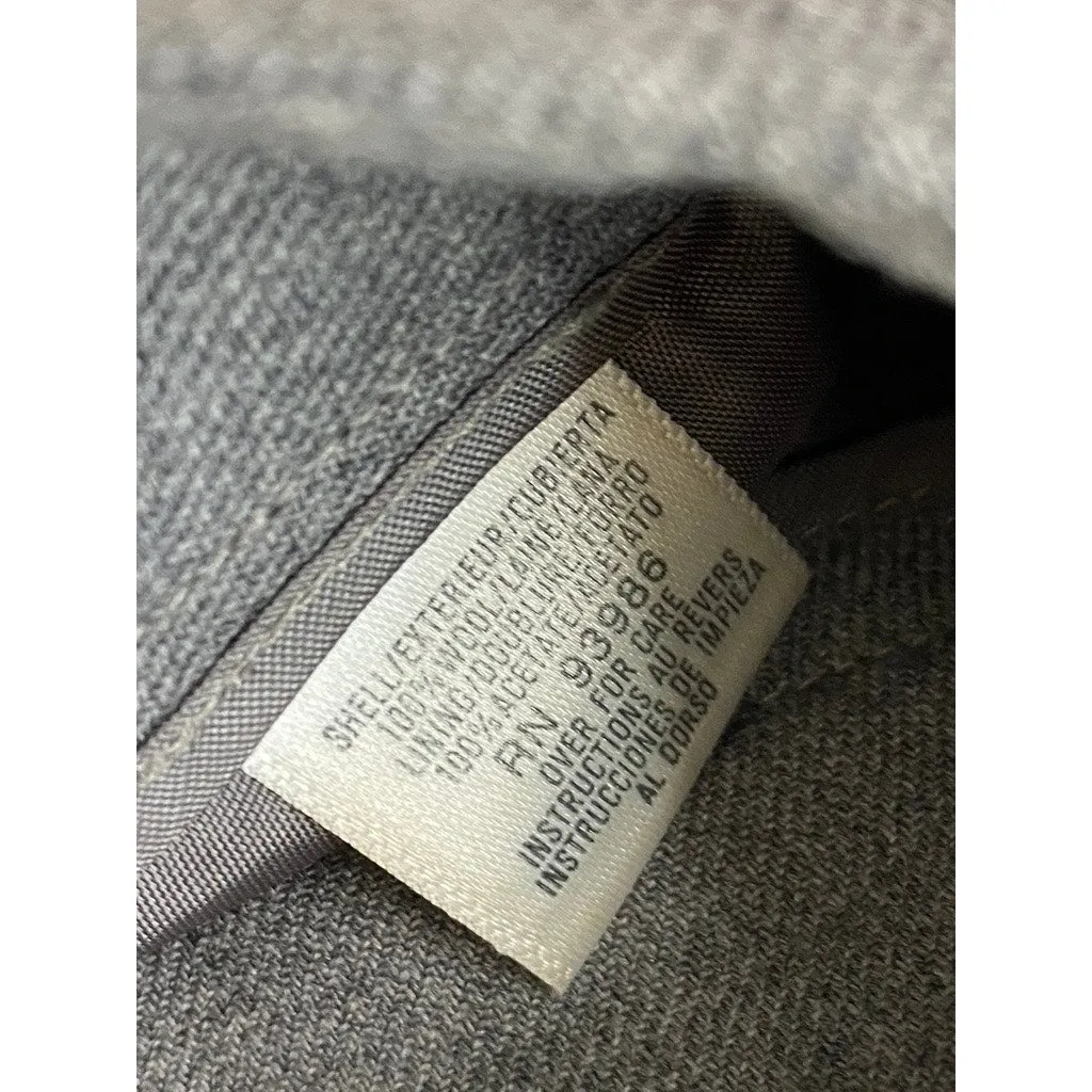 PETITE SOPHISTICATES Women's Gray Merino Wool Straight-Leg Dress Pant SZ 2