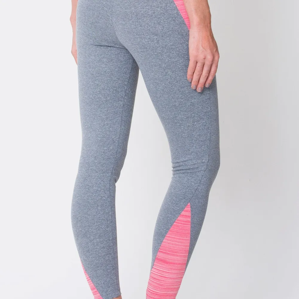Pink/Heather Grey Superflex Leggings