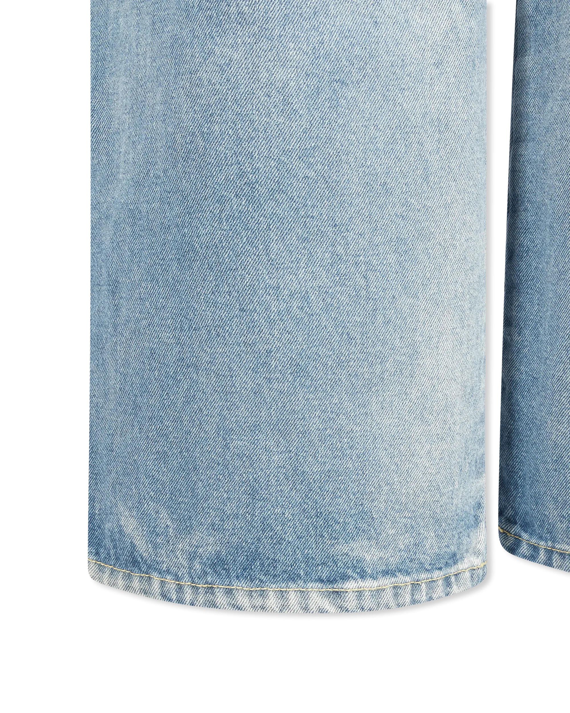 Pleated Denim Jeans