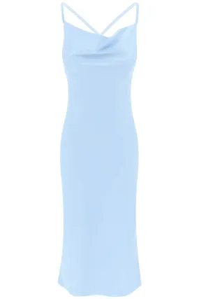 satin midi slip dress for a 1122971996 Placid Blue