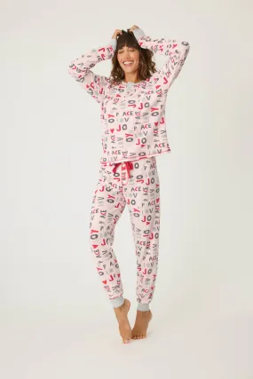 Ski Jammie Set - Peace & Joy