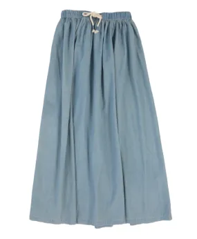 skirt circle maxi - dark tencel