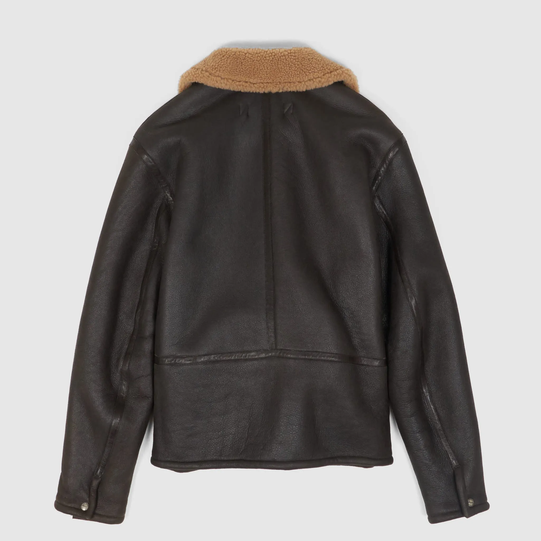 Stewart Shearling Vintage B-6 Bomber Leather Jacket