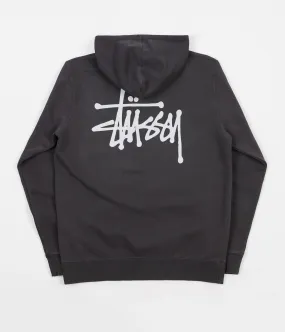 Stussy Basic Stussy Pigment Dyed Hoodie - Black
