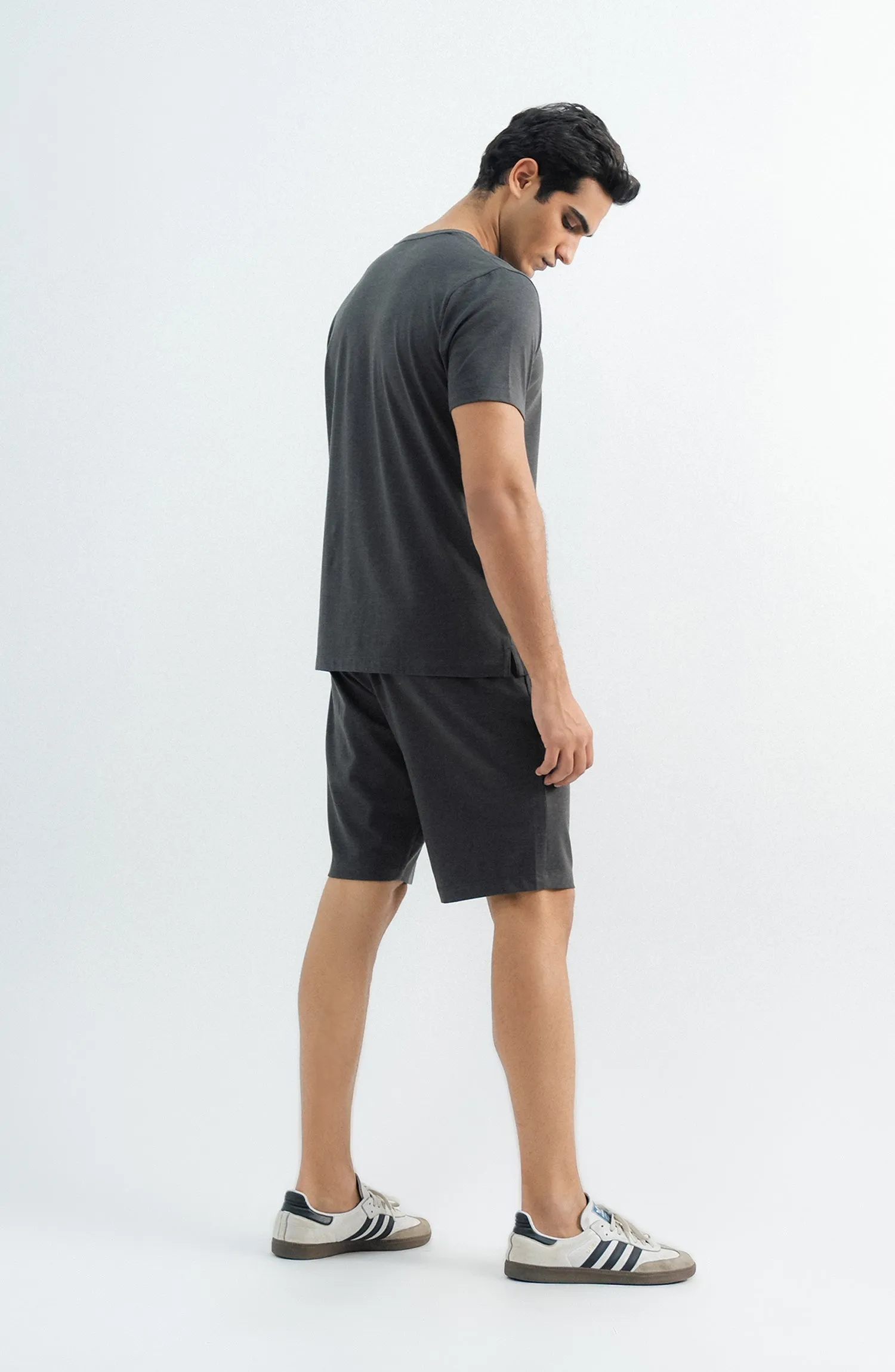 Tee Shorts - Charcoal