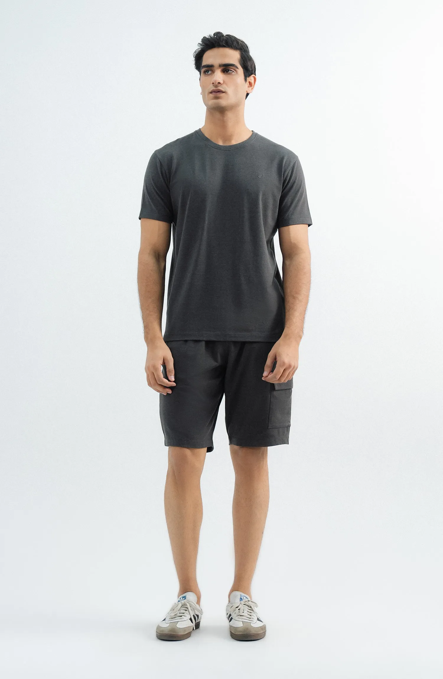 Tee Shorts - Charcoal