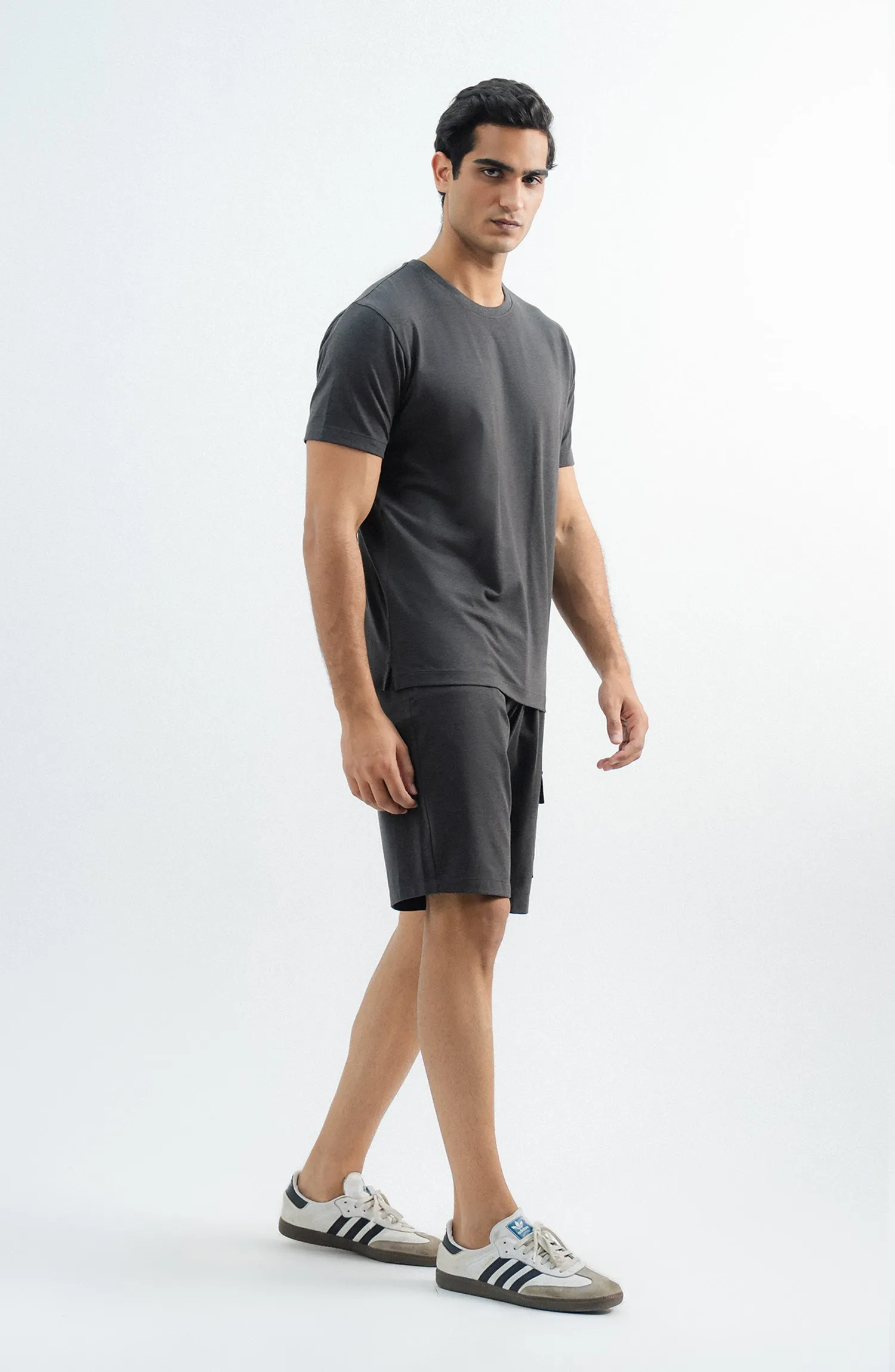 Tee Shorts - Charcoal