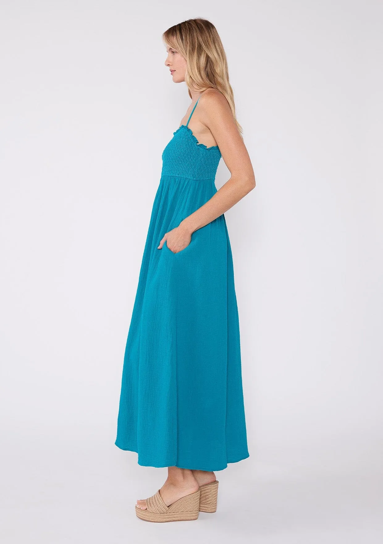 Thea Smocked Maxi Dress
