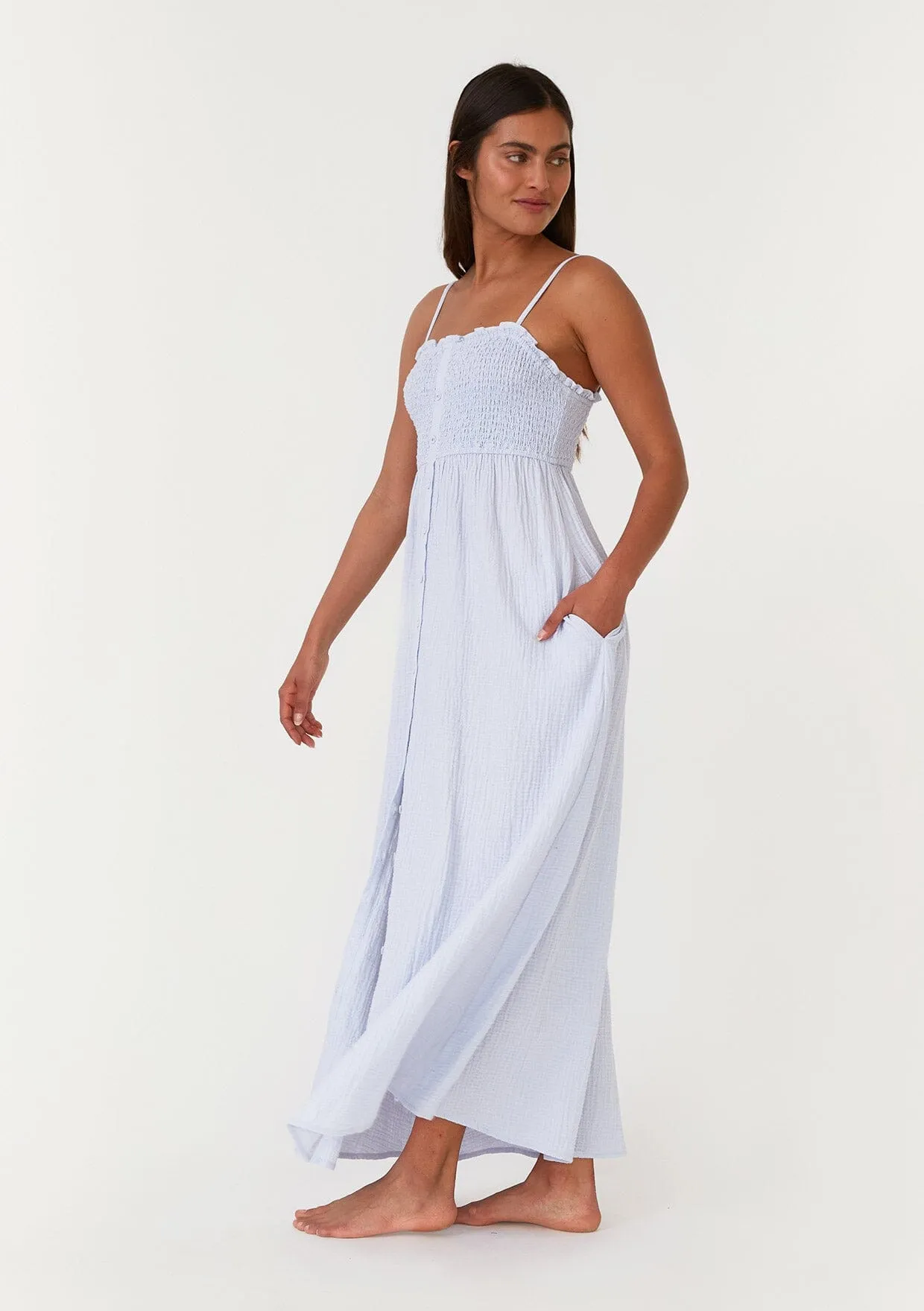 Thea Smocked Maxi Dress