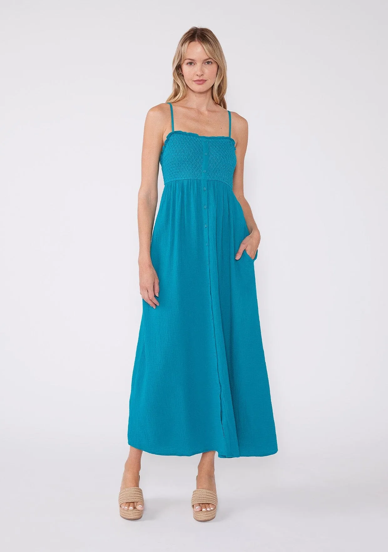 Thea Smocked Maxi Dress