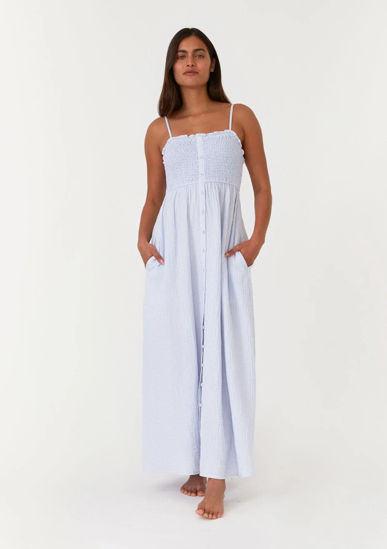 Thea Smocked Maxi Dress
