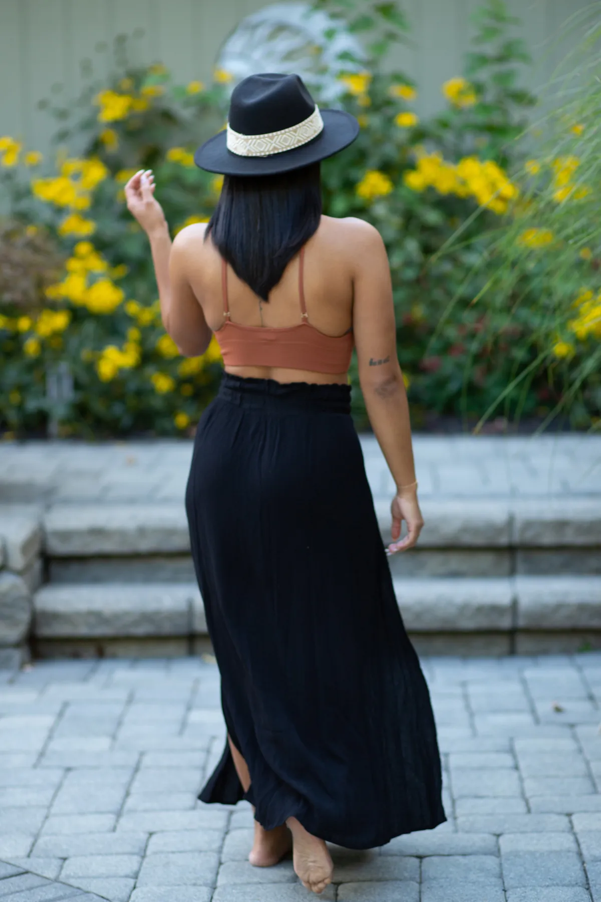 Tourmaline Double Slit Maxi Skirt