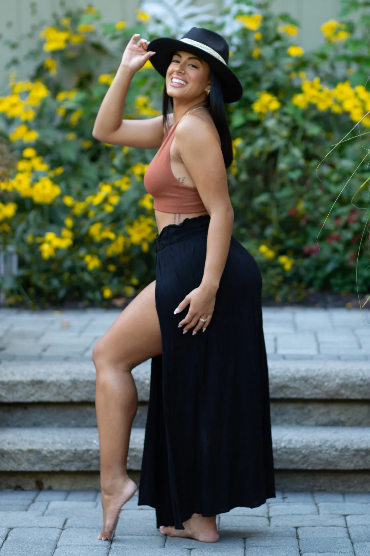 Tourmaline Double Slit Maxi Skirt