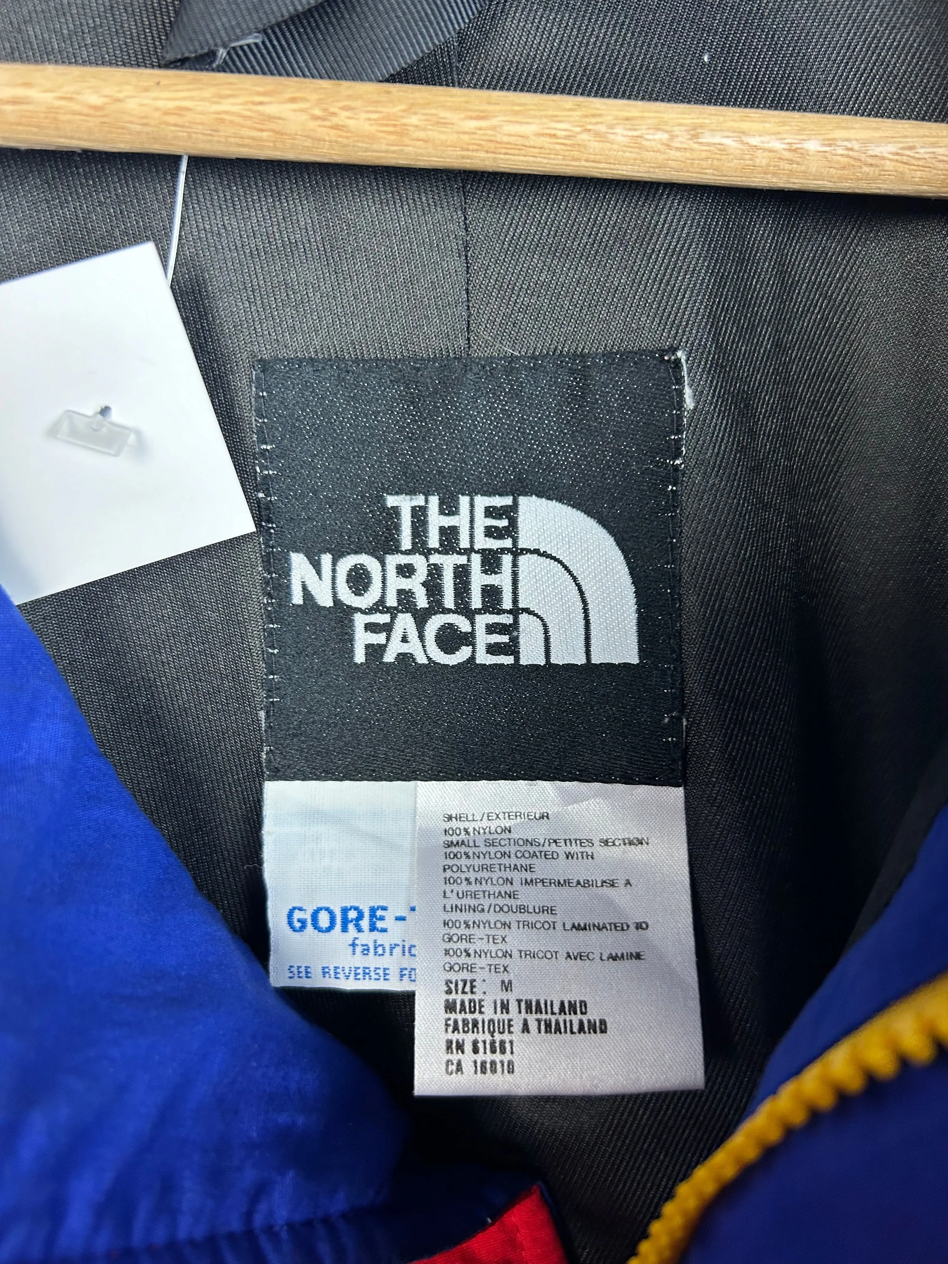 Vintage 90's The North Face Gore Tex Vertical Colour Block Jacket
