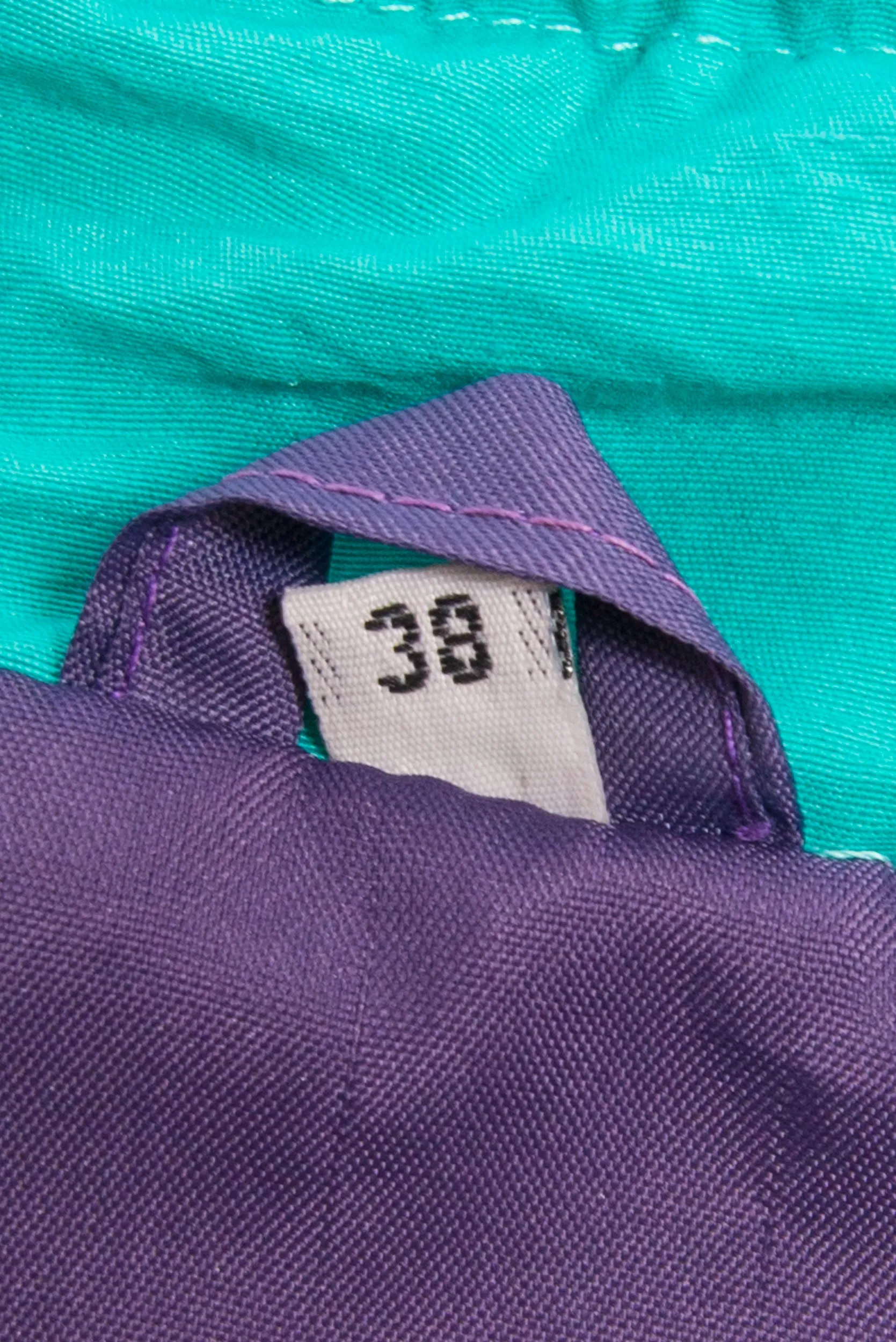 Vintage 90's Turquoise Parka Coat