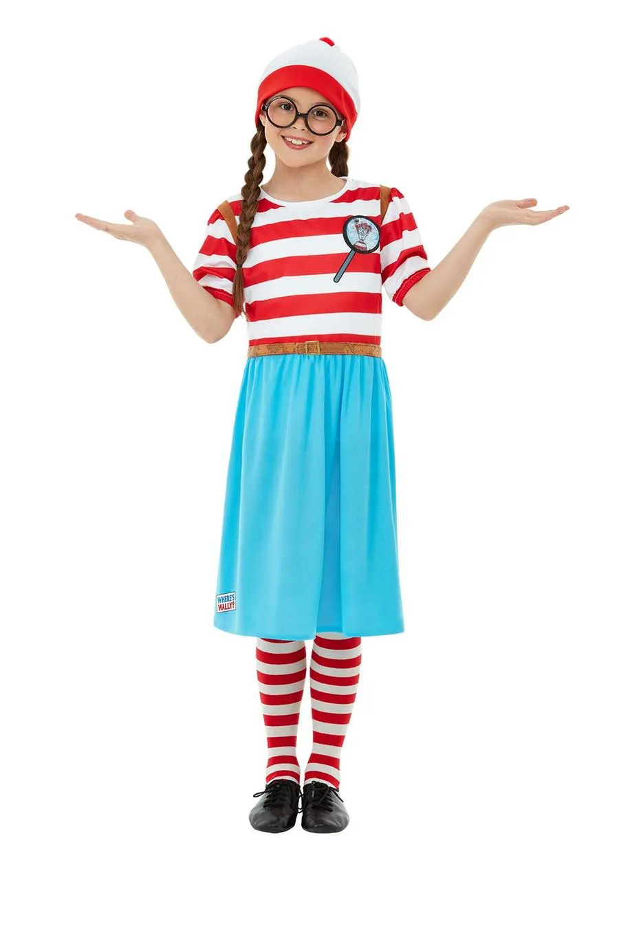 Where's Wally Wenda Child Deluxe Costume