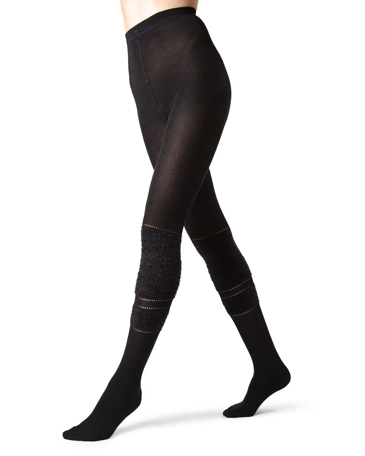 Women's Fuzzy Lush Soft Cotton Blend Sweater Tights