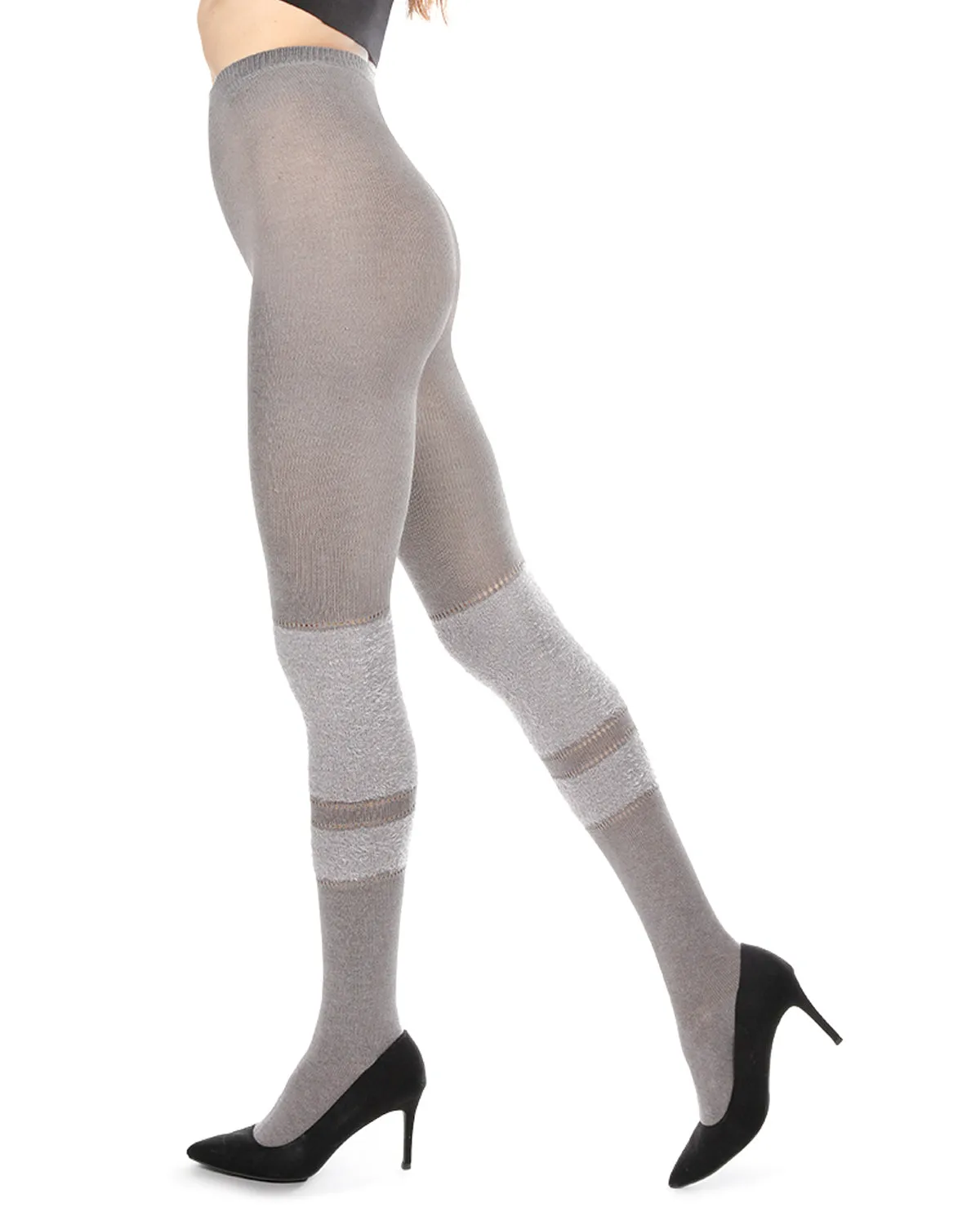 Women's Fuzzy Lush Soft Cotton Blend Sweater Tights