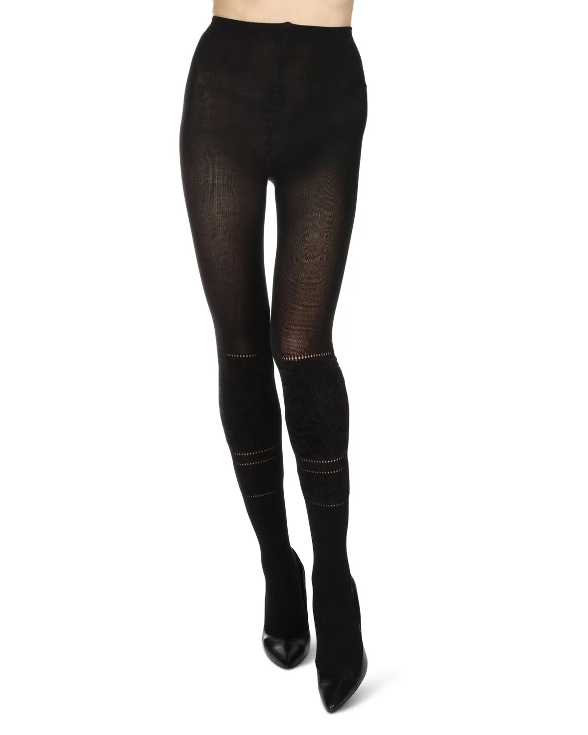 Women's Fuzzy Lush Soft Cotton Blend Sweater Tights