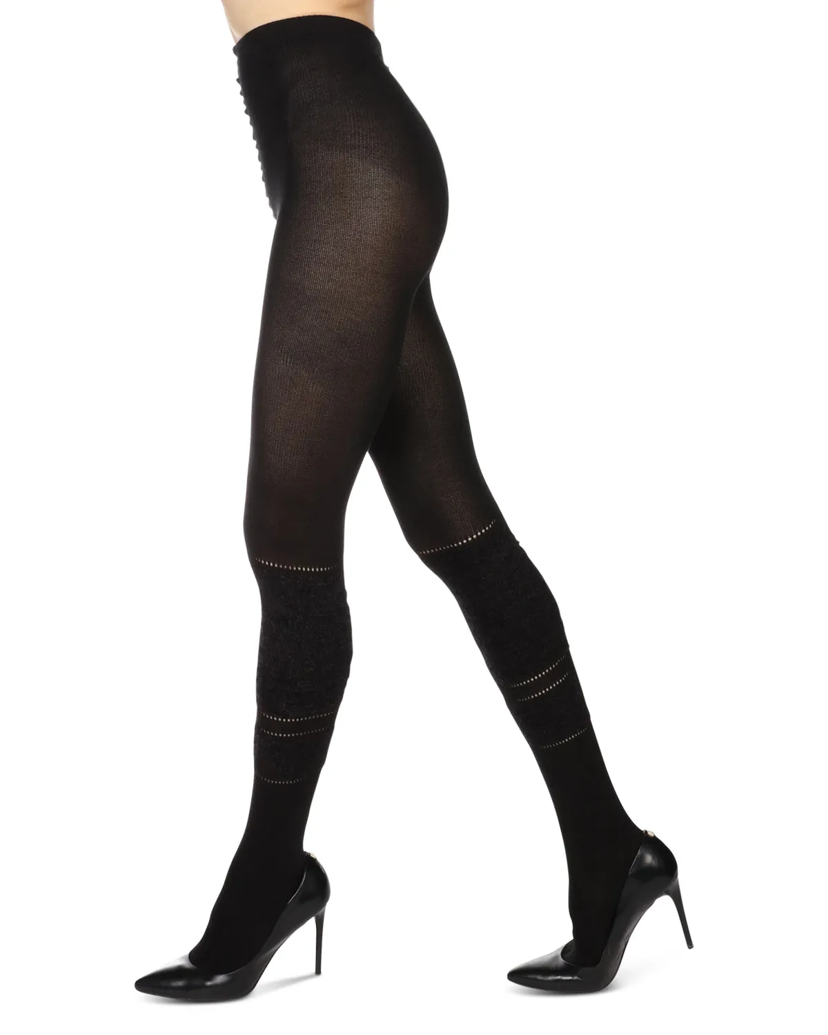 Women's Fuzzy Lush Soft Cotton Blend Sweater Tights