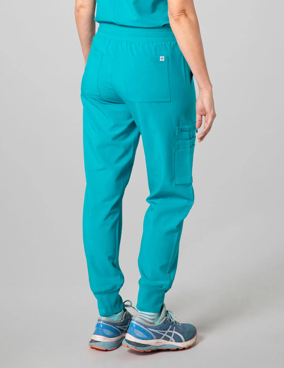 Womens Jogger Scrub Pants - Teal